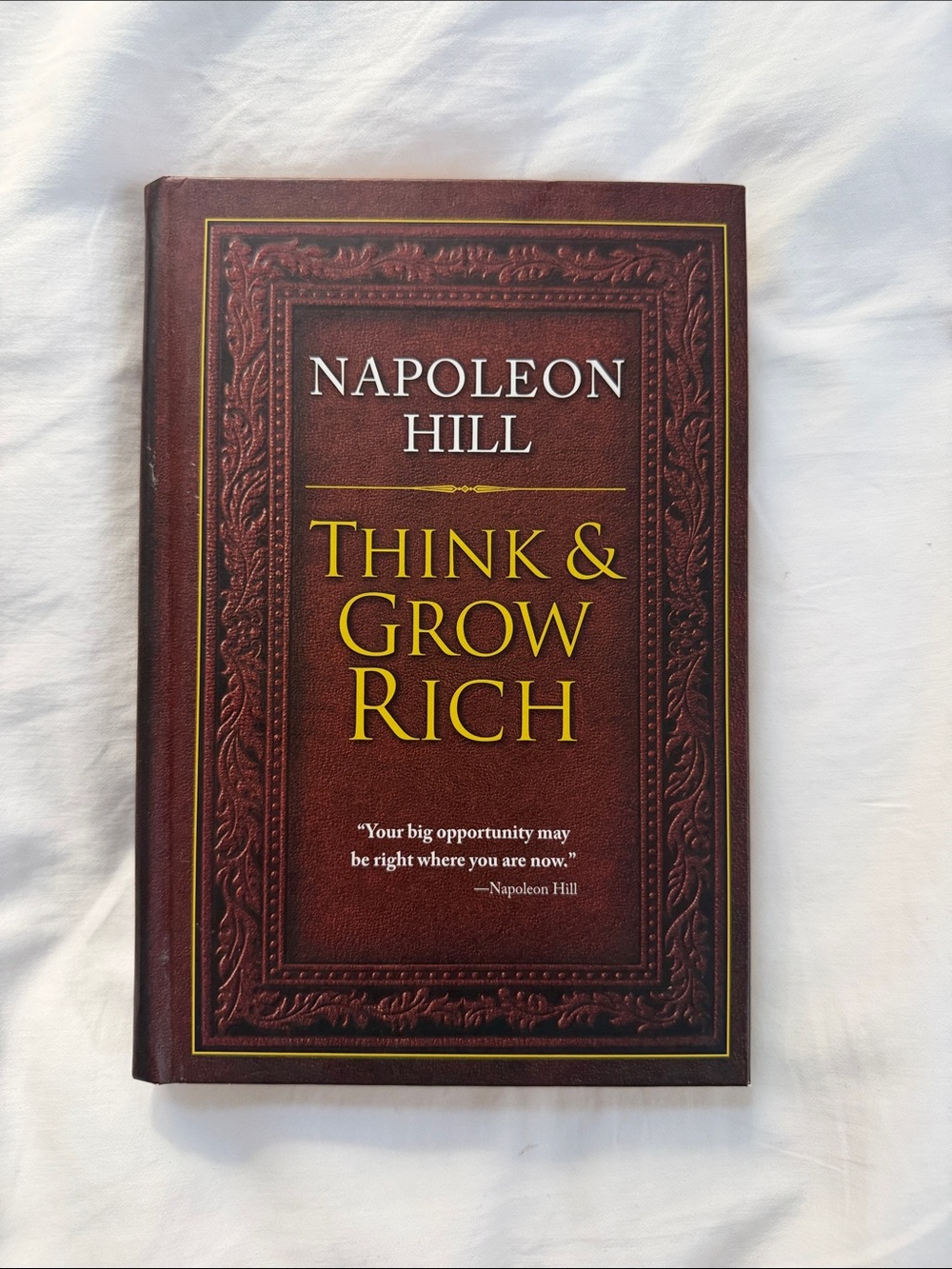 Think & Grow Rich Wall Art Print - Brown Cover